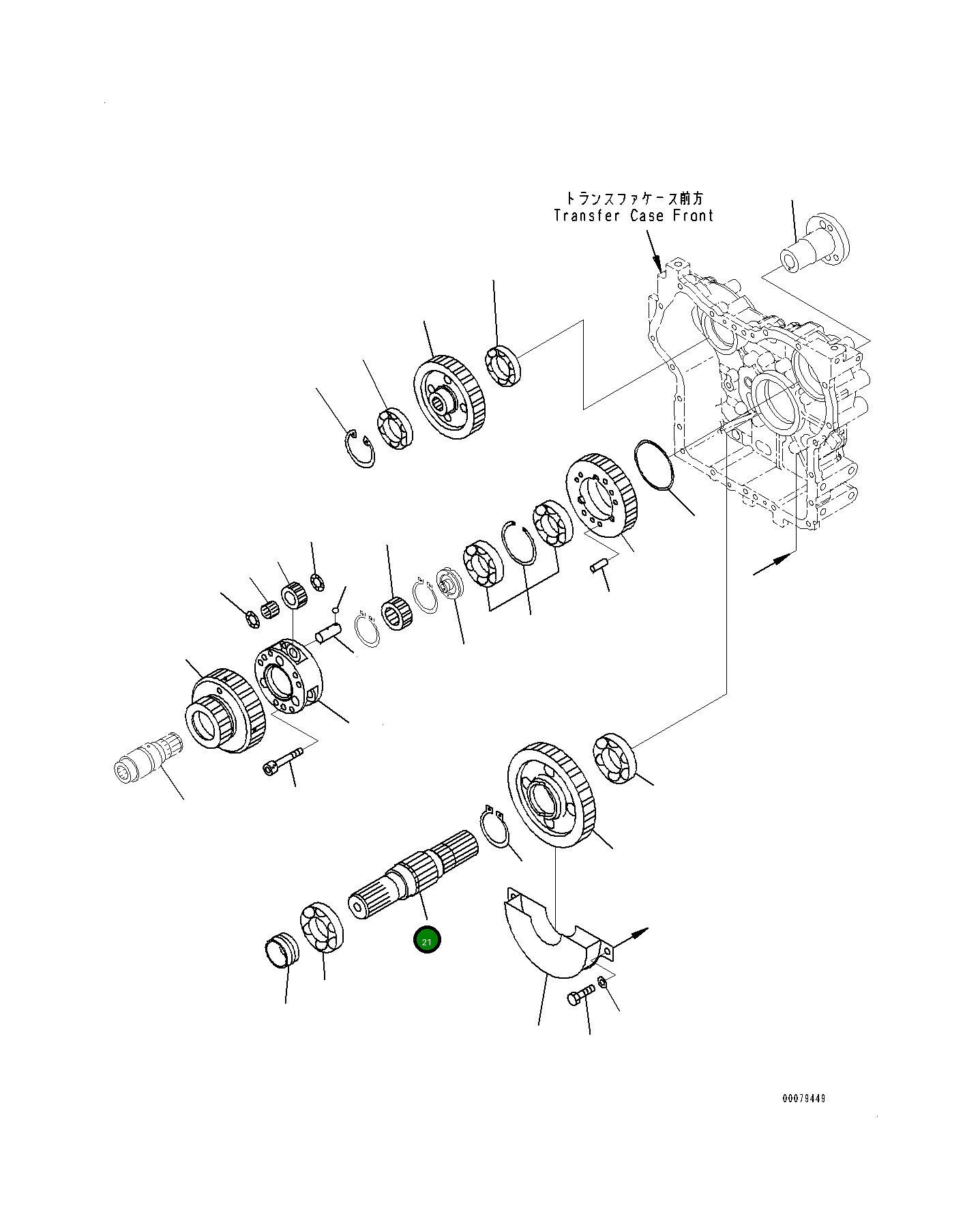 Вал 418-17-32123 Komatsu
