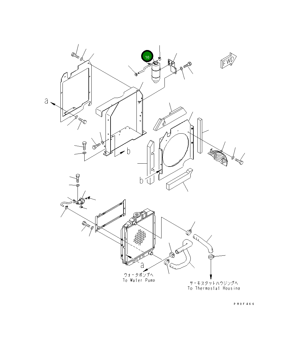 Бак YM119813-44510 Komatsu