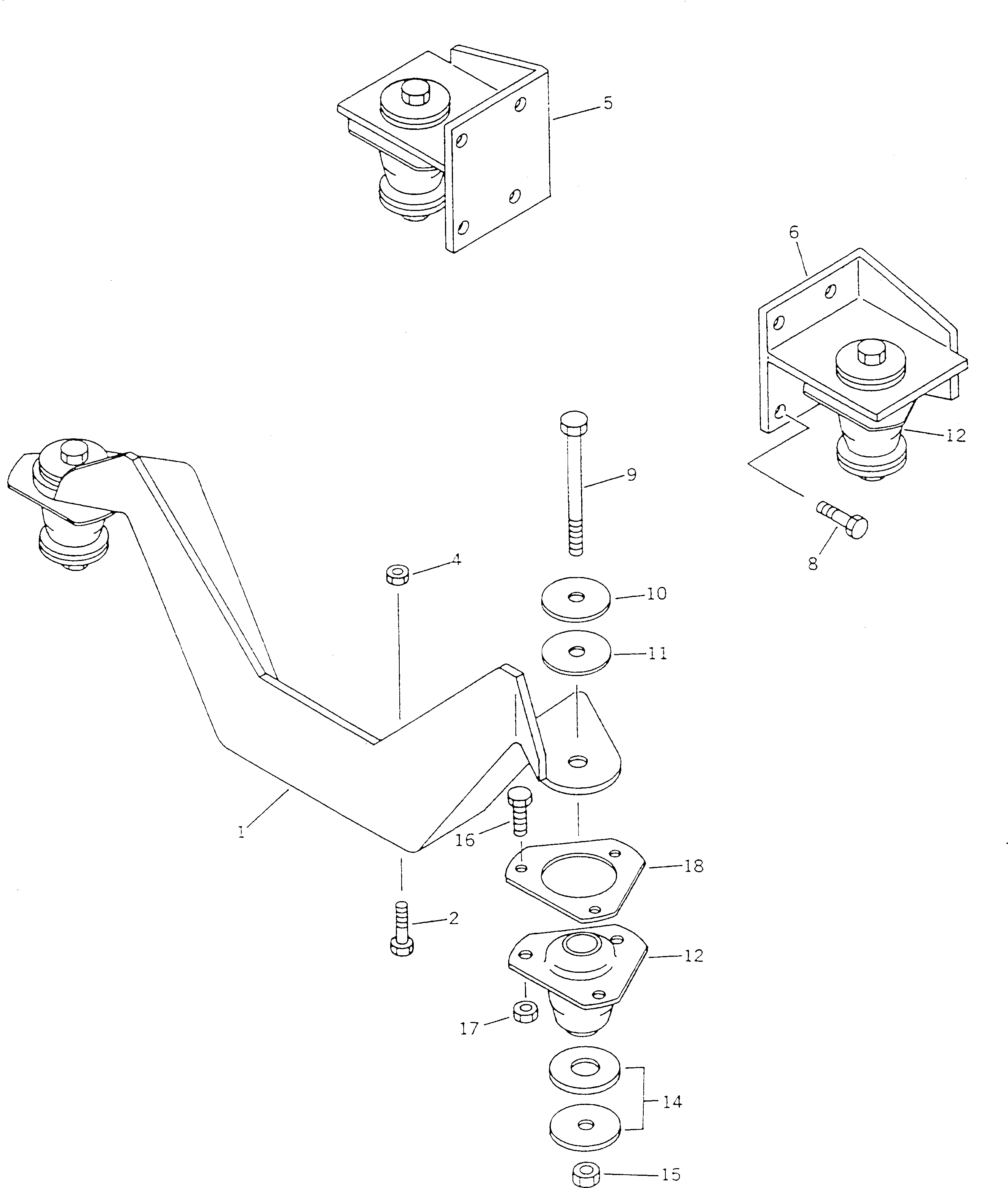 Болт,(M18X50) BW160528 Komatsu