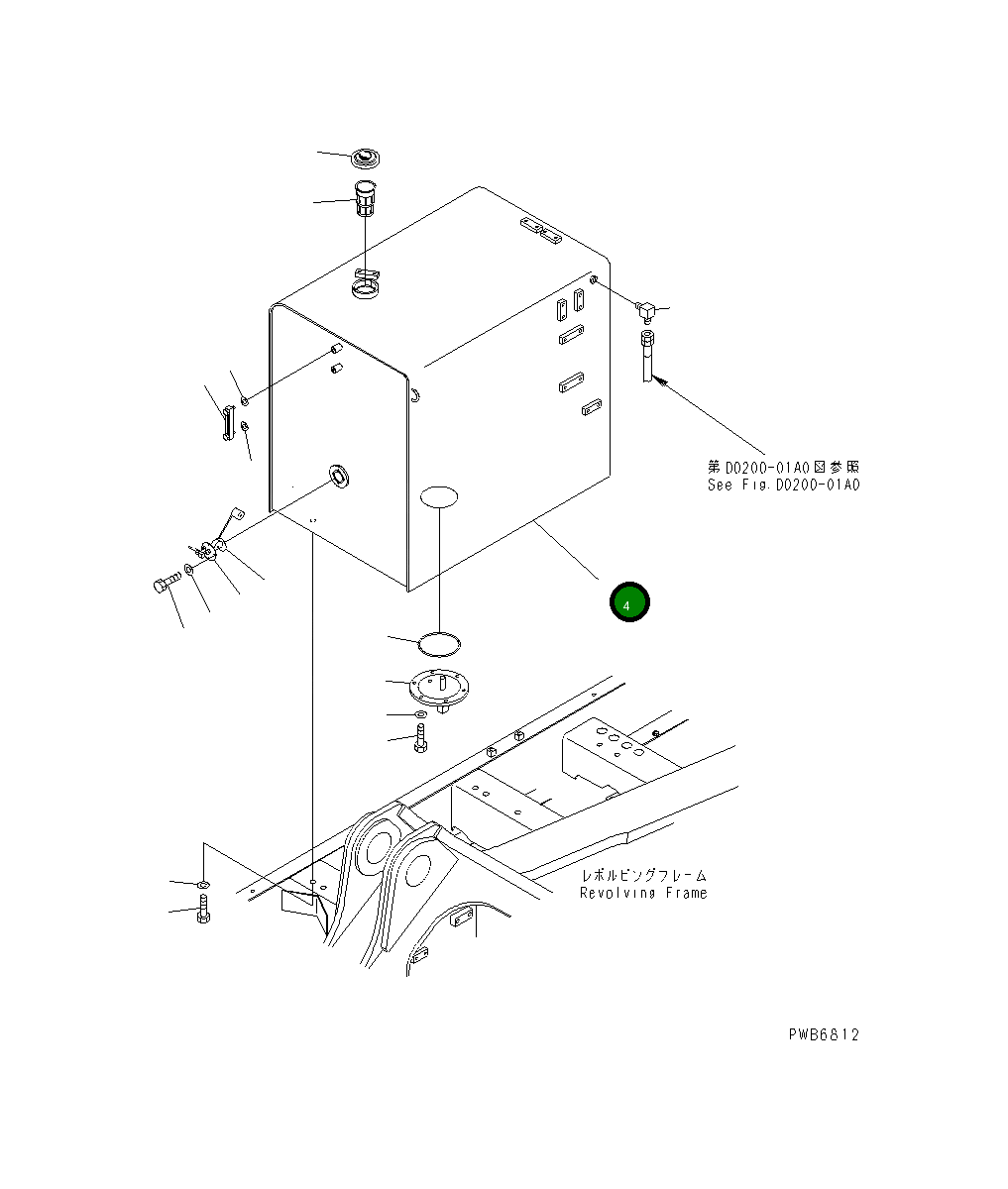 Бак 209-04-78120 Komatsu