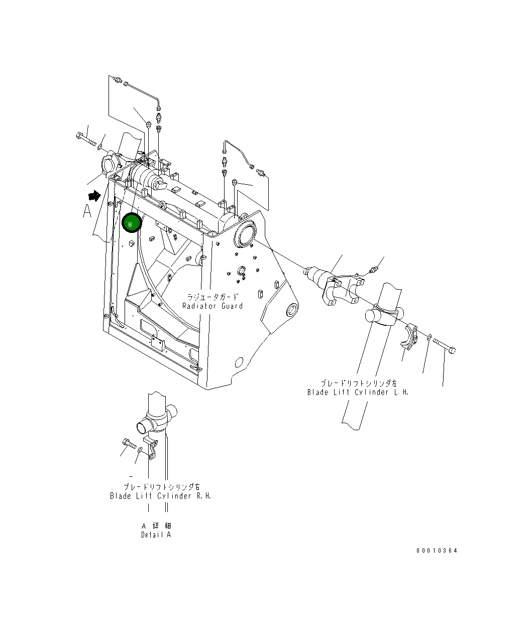 Вилка 198-61-52140 Komatsu