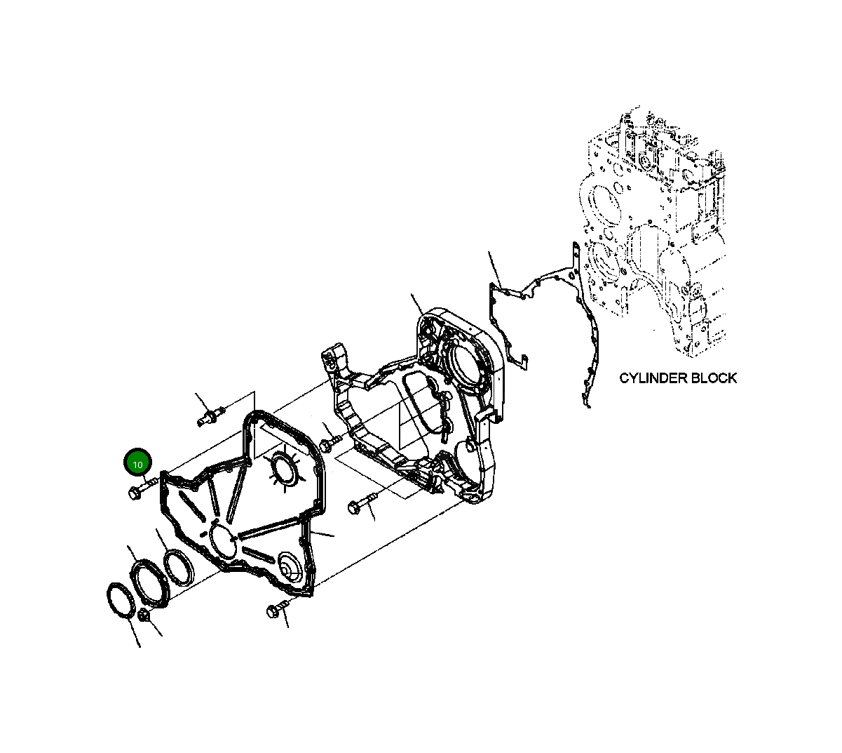 Болт (M8-1.25x25) 1317 823 H1 Komatsu