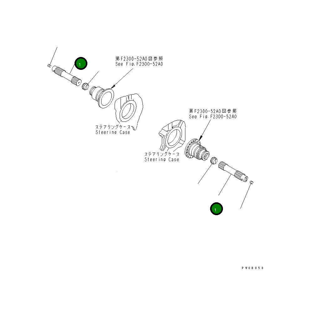 Вал 14Y-22-14121 Komatsu
