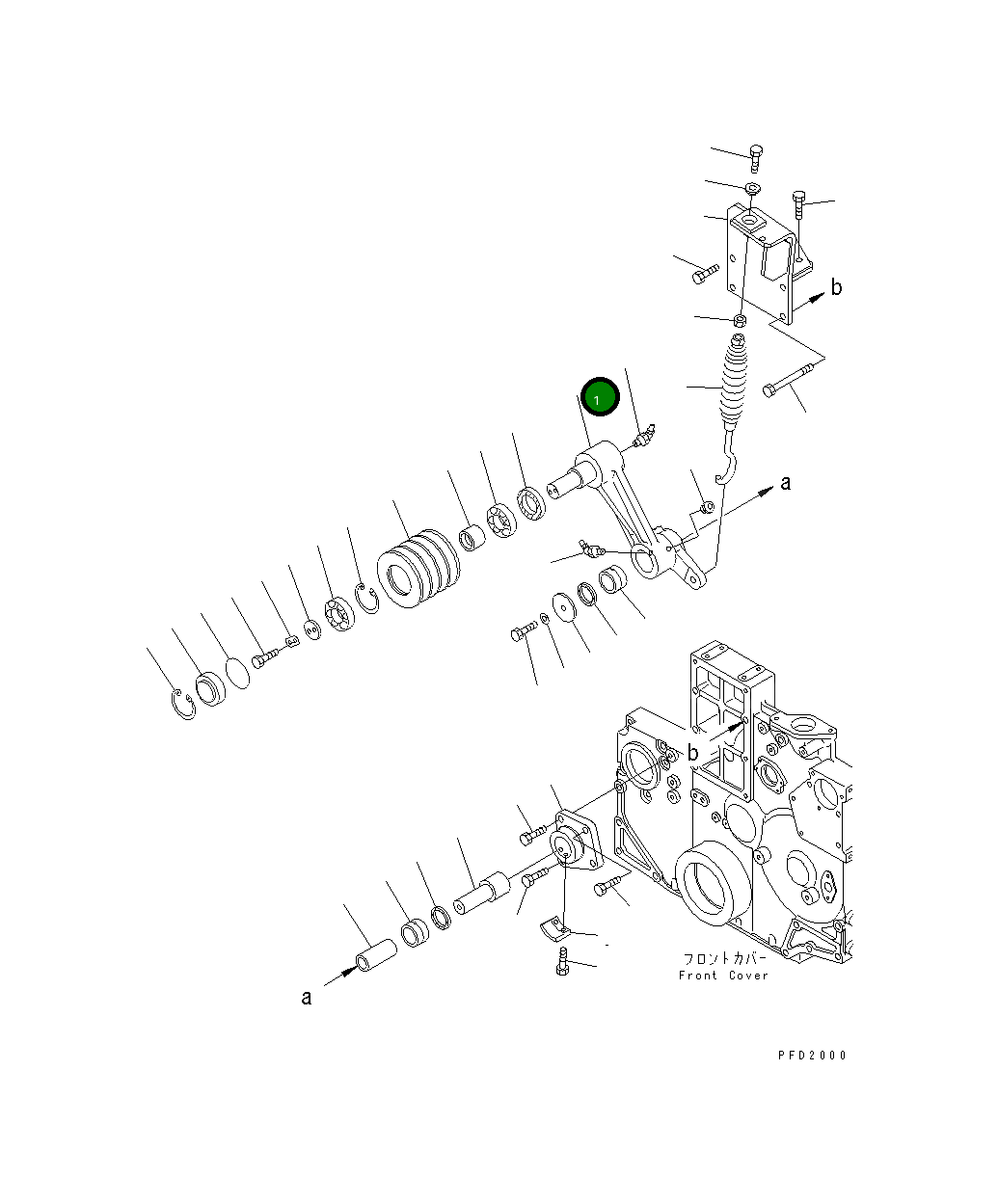 Вал 6212-61-3940 Komatsu