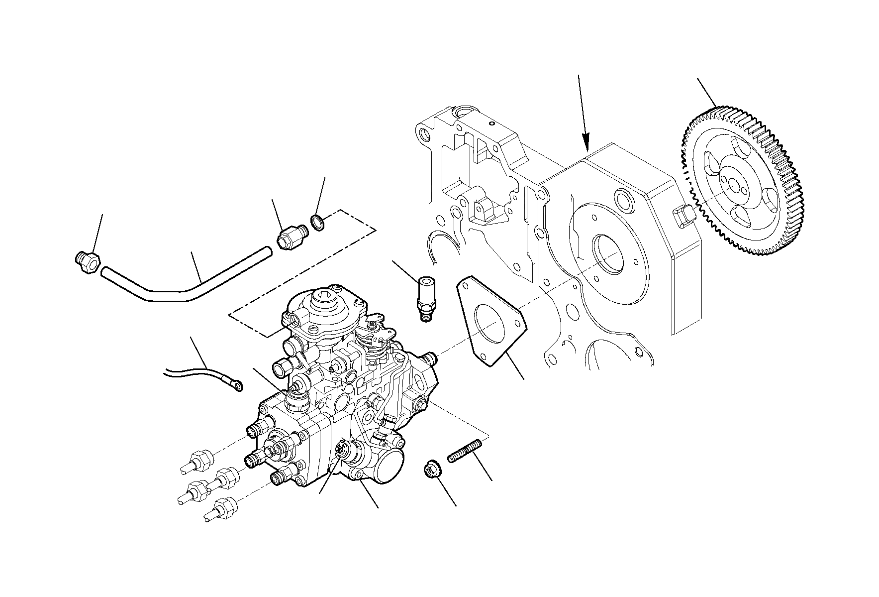 Гайка EA17044735 Komatsu
