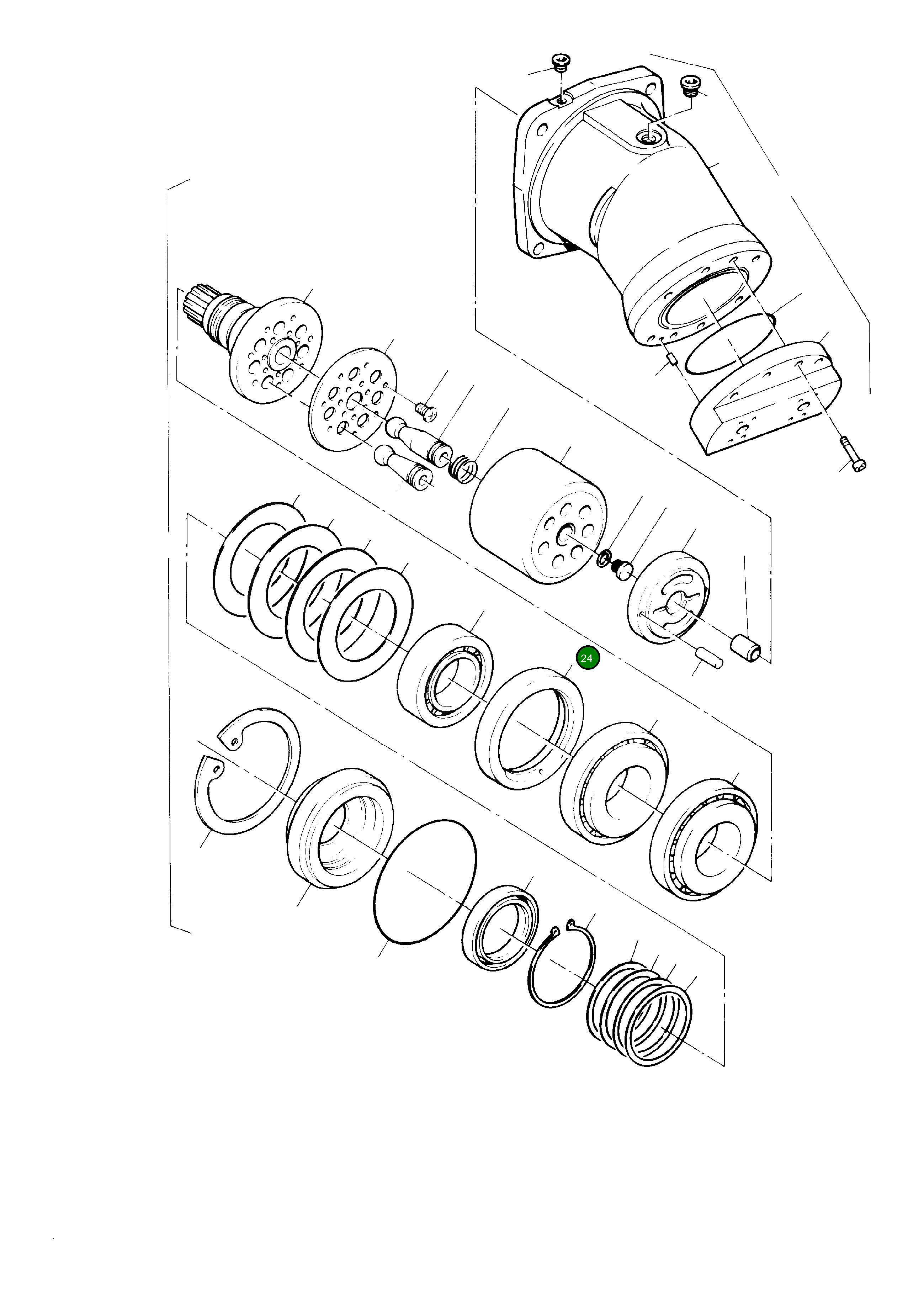 Кольцо подшипника 998 933 Komatsu