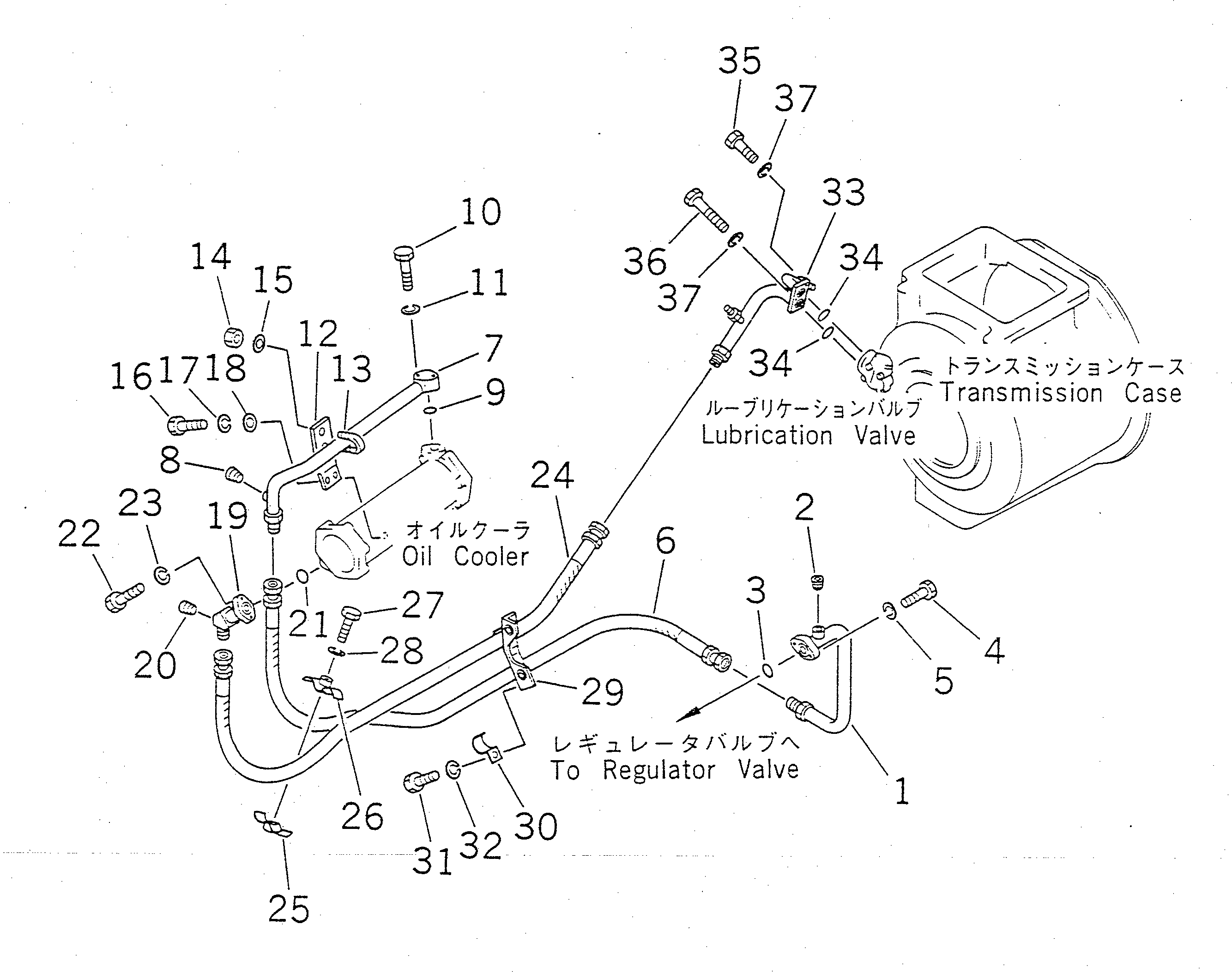 Трубка 155-49-14150 Komatsu