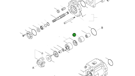 Игольчатый подшипник 212032 Komatsu
