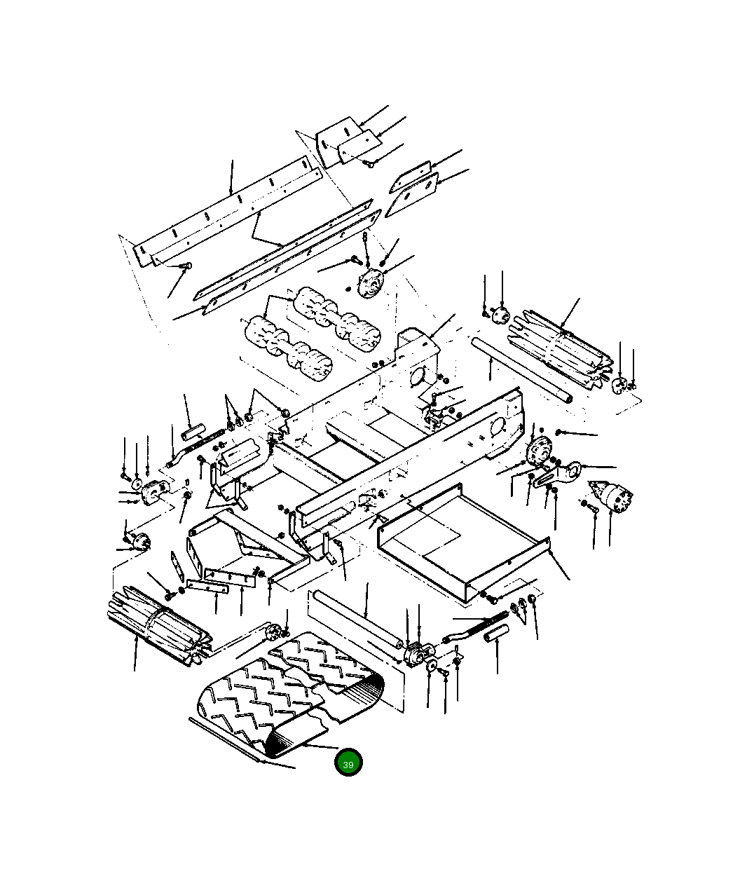 Ремень первичного конвейера 156 982 Komatsu