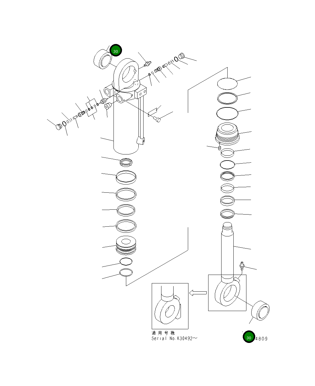 Подшипник 20E-61-K2530 Komatsu