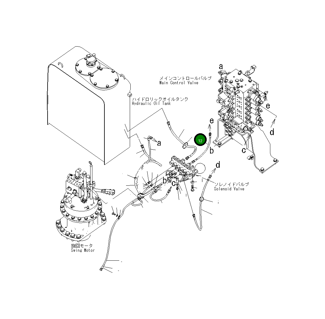 Шланг 450MM 208-62-72610 Komatsu