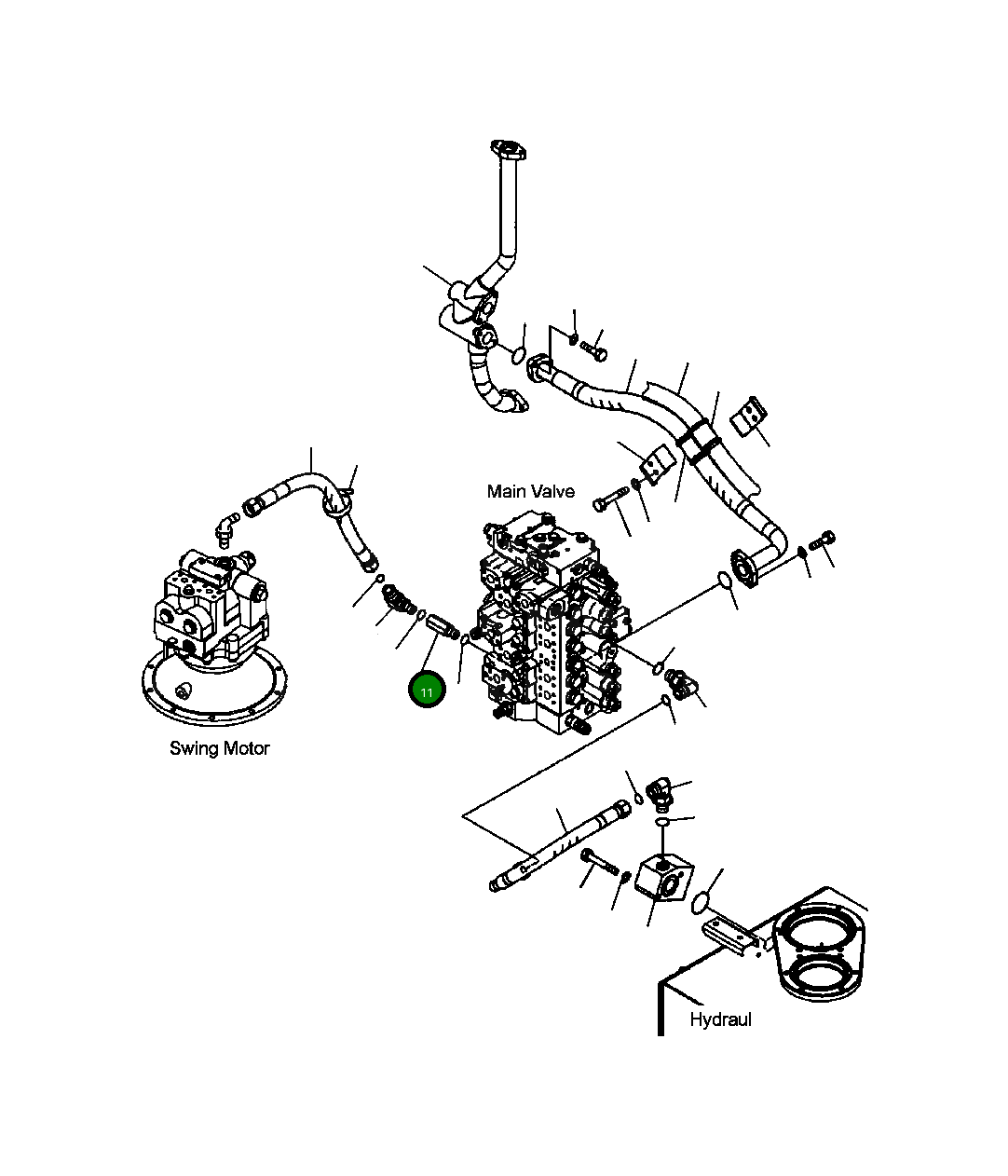 Шарнир 230-62-61410 Komatsu
