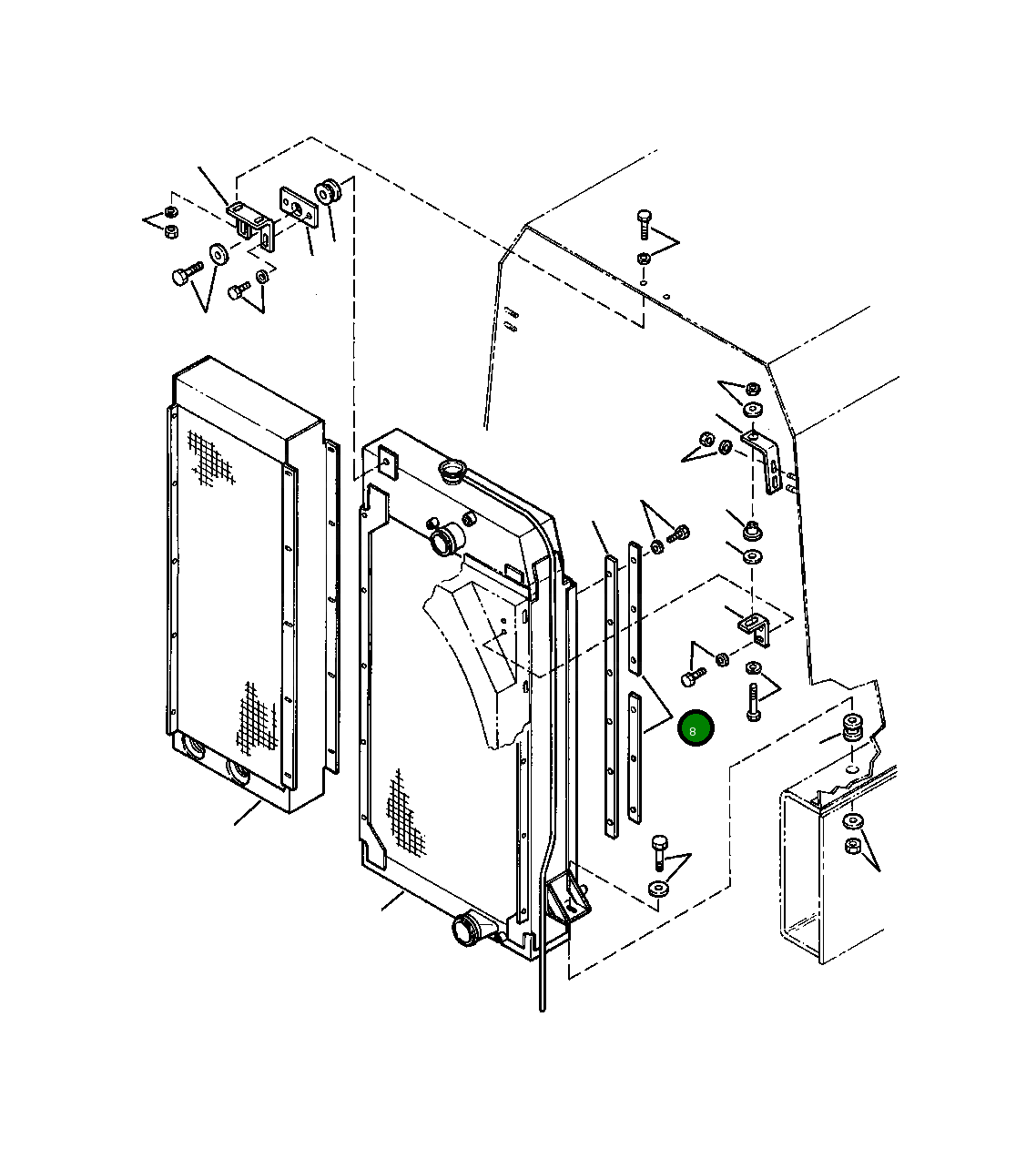 Монтажная штанга 1436 687 H2 Komatsu