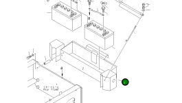 Ящик аккумулятора в сборе 417-06-24110 Komatsu