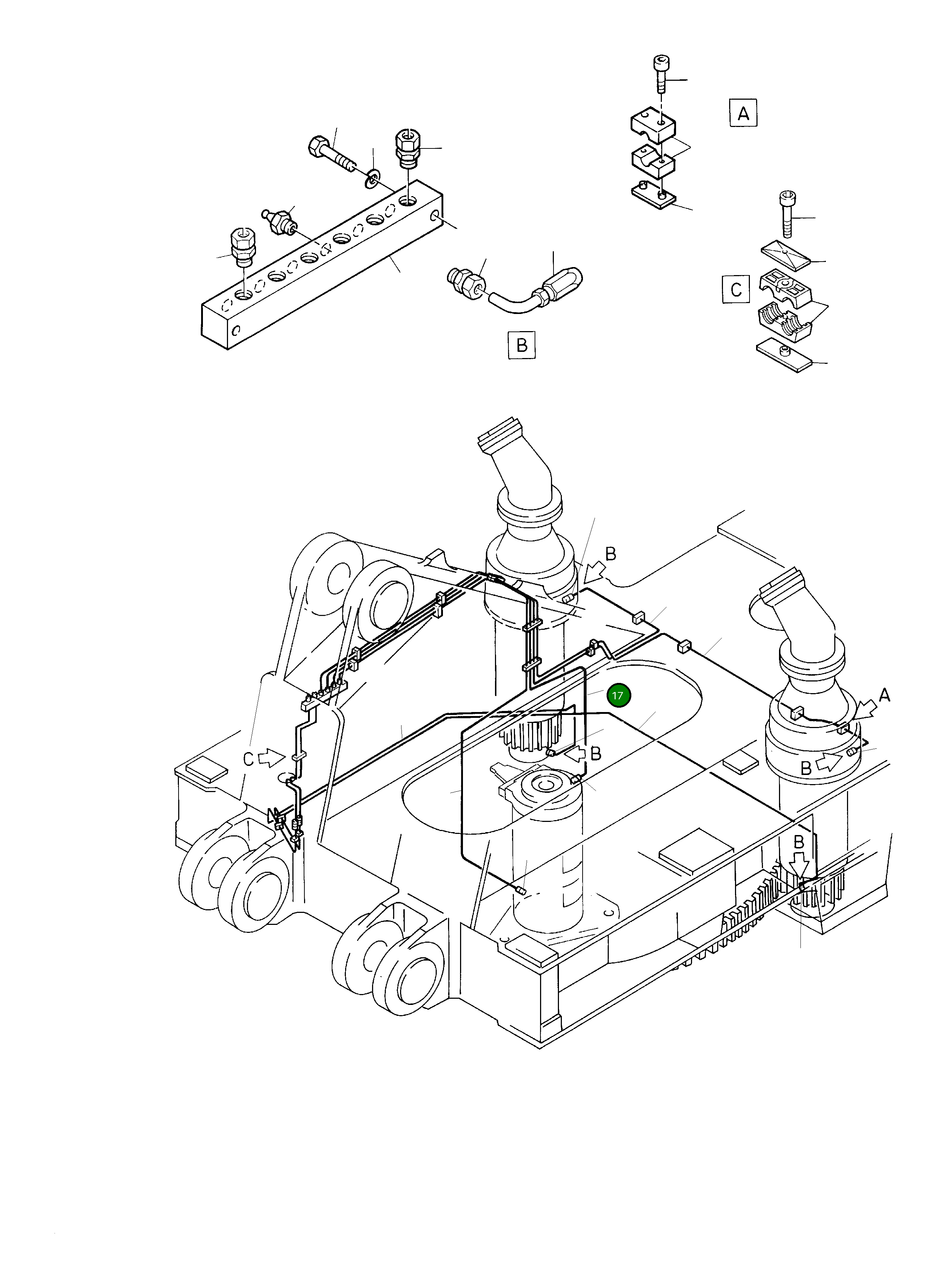 Шланг в сборе DN 8x6200 515 943 98 Komatsu
