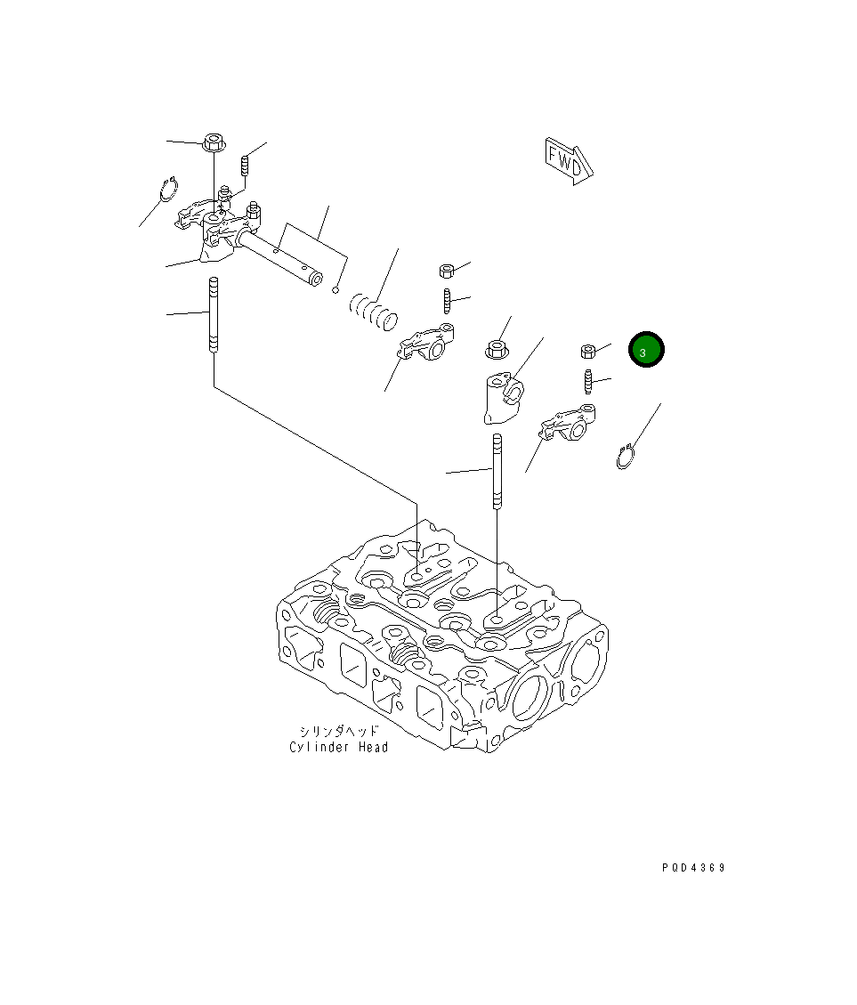 Гайка 458-384 Komatsu