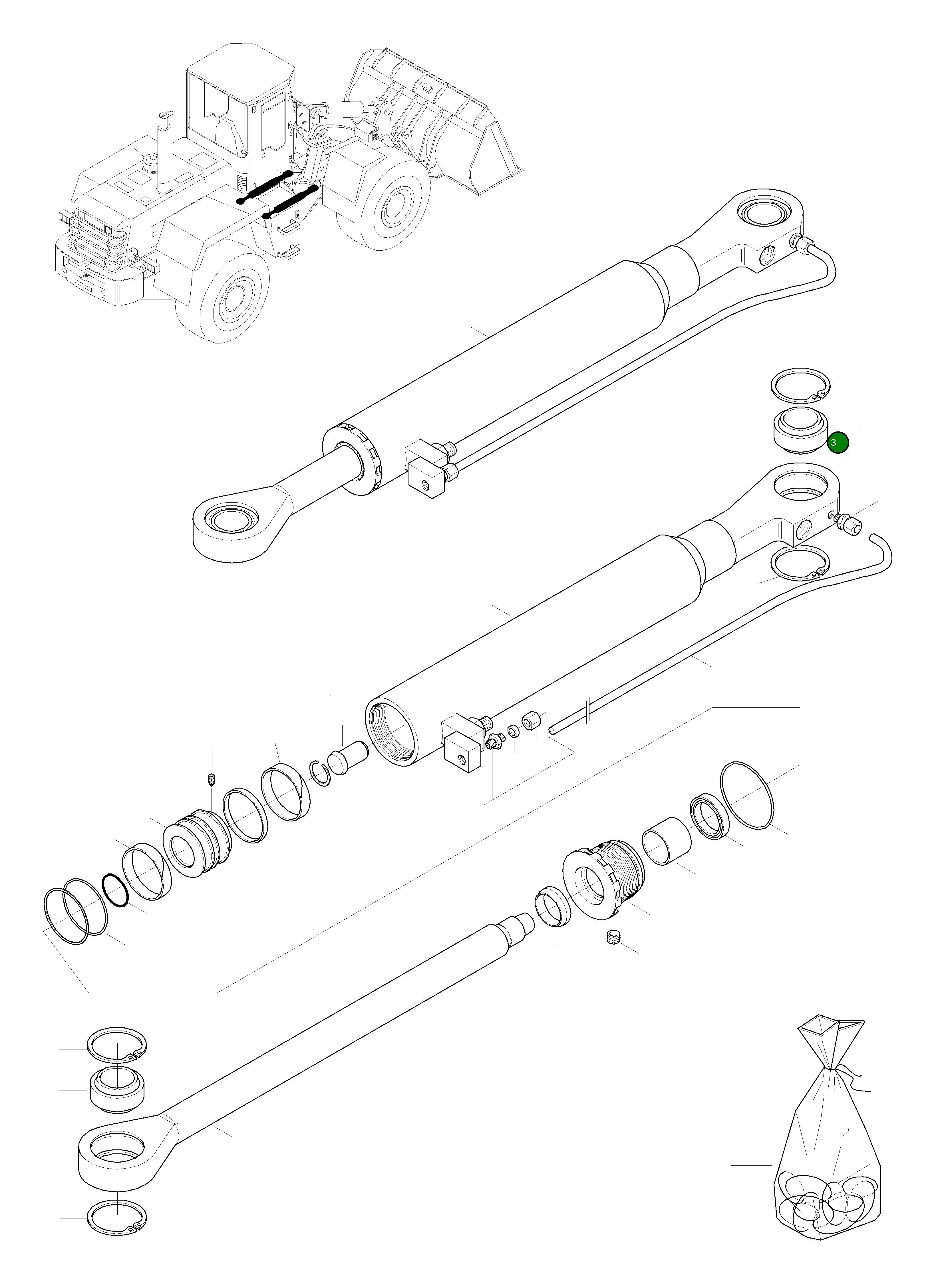 Шаровой шарнир 42Y-63-H0P17 Komatsu
