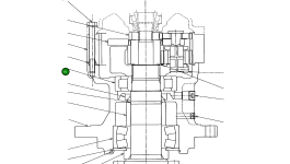 Цилиндрический роликовый подшипник 0670-124 Komatsu