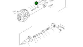 Гайка 20Y-30-29140 Komatsu