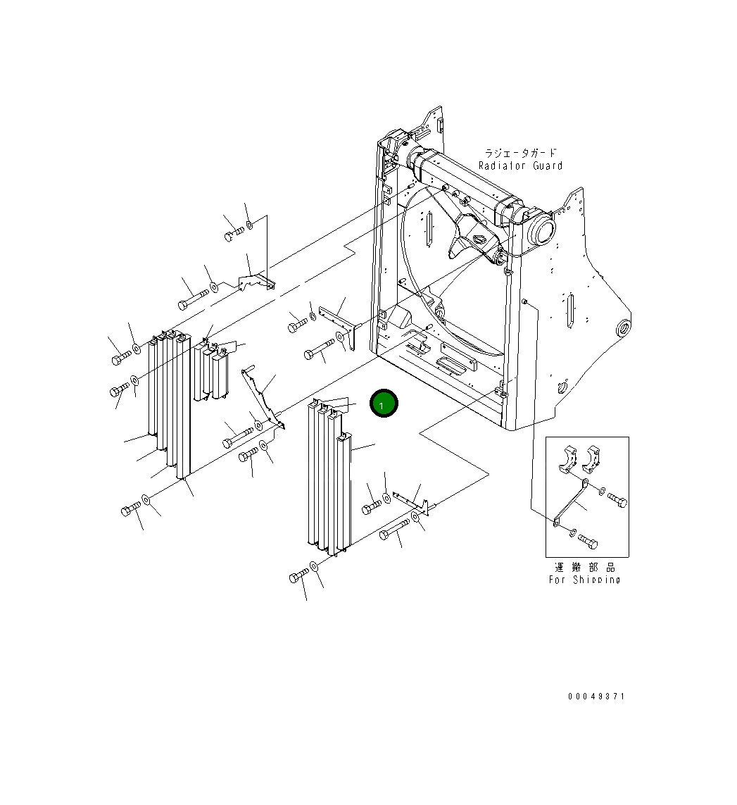 Отвал 195-862-7620 Komatsu