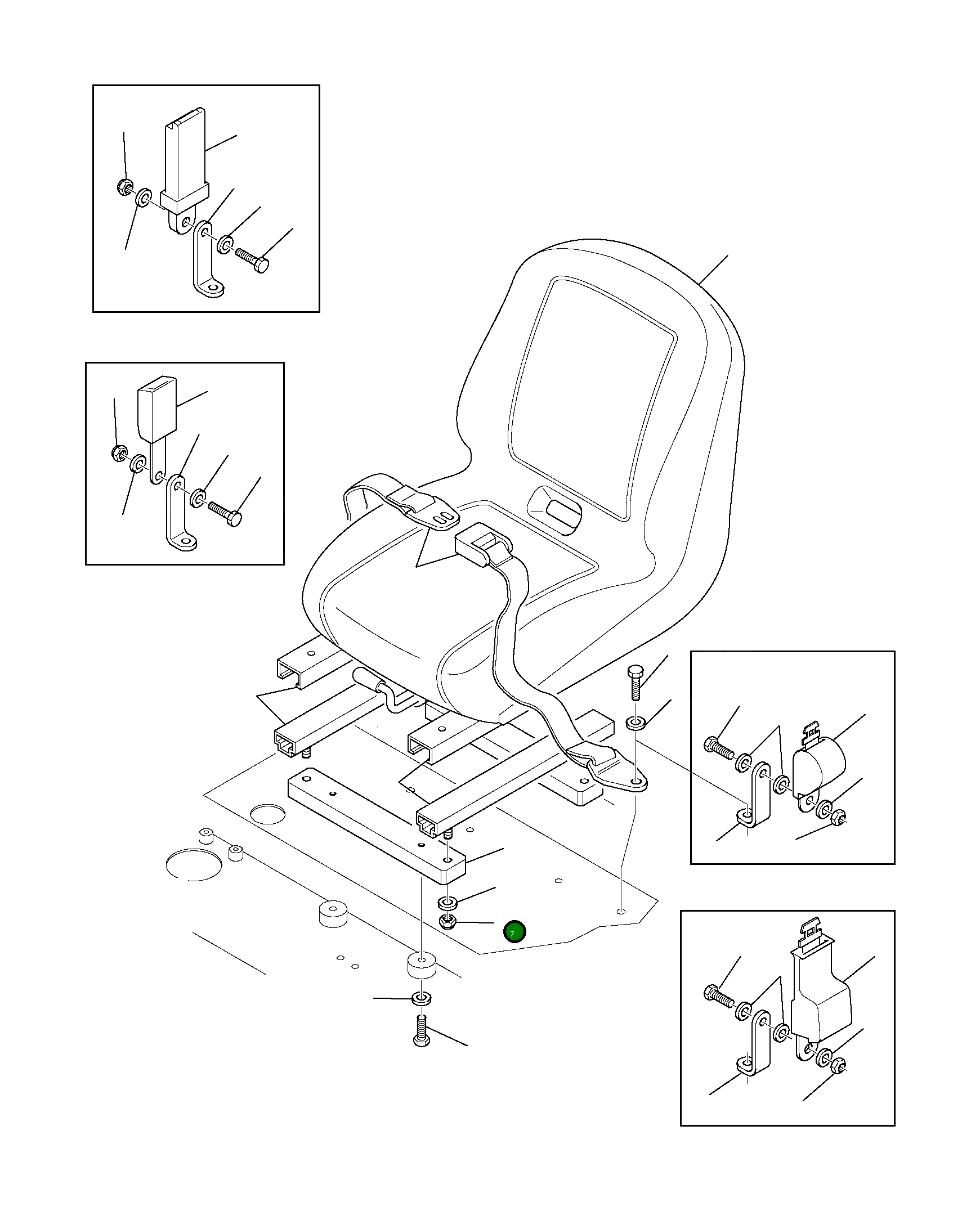 Гайка 801740011 Komatsu