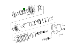 Роликовый подшипник 0750 117 652 Komatsu