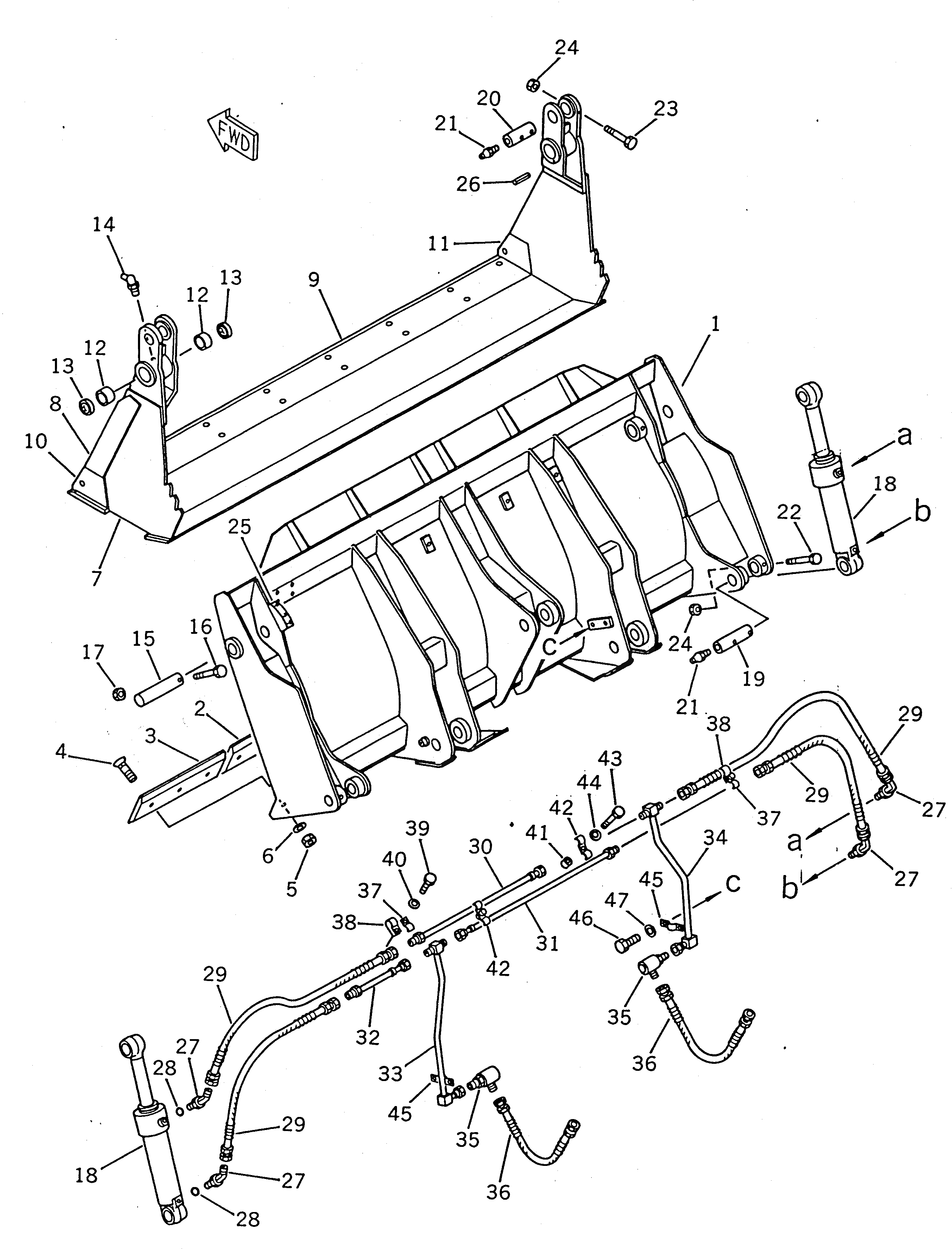Отвал (для спецификации TBG/ABE) 416-823-1610 Komatsu