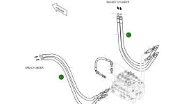 Шланг PF3/4-1300L 2184-1197D13 Komatsu