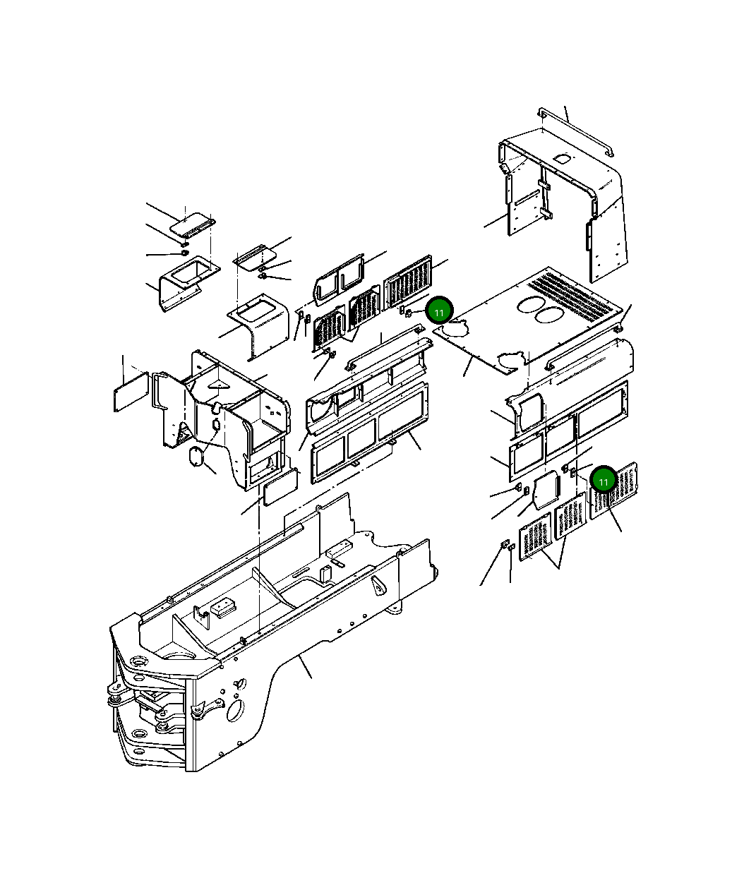Проставка штанги 1134 566 C1 Komatsu