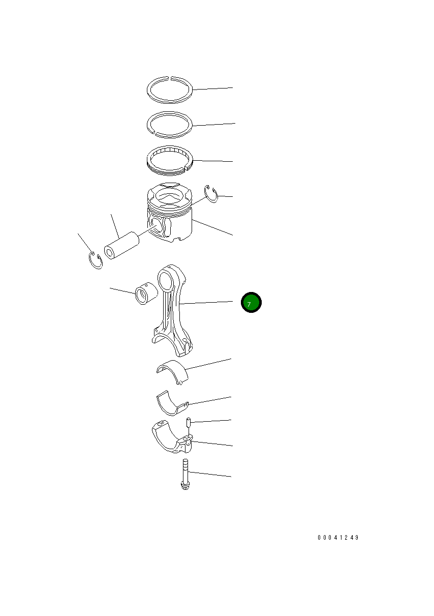 Шатун 6261-31-3100 Komatsu