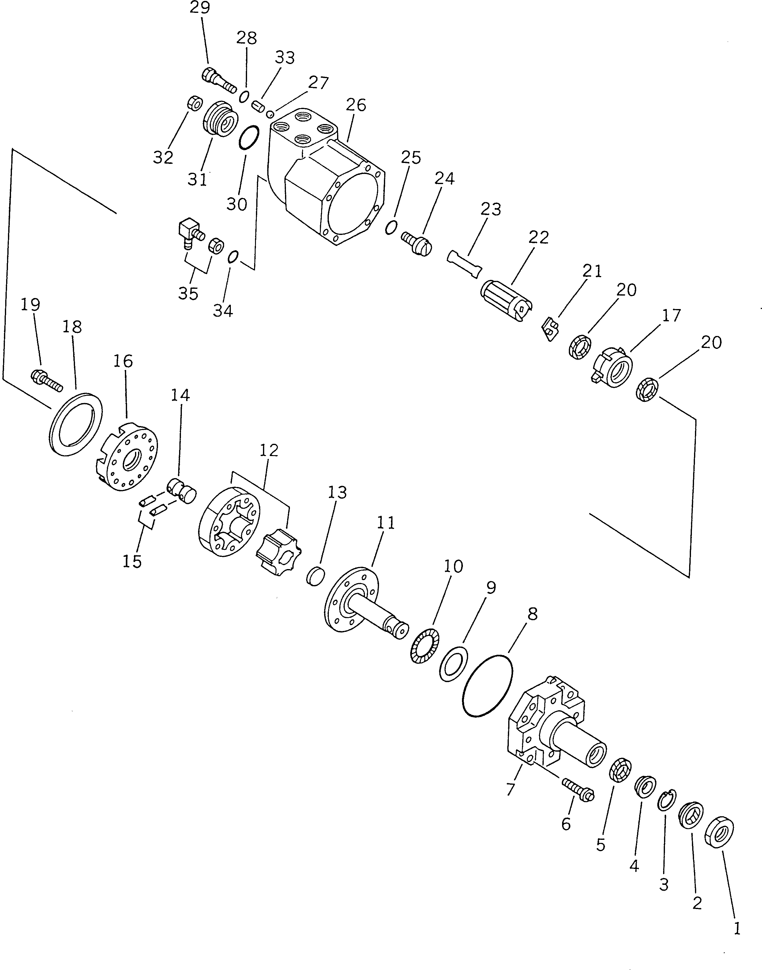 Гайка 235-40-12990 Komatsu
