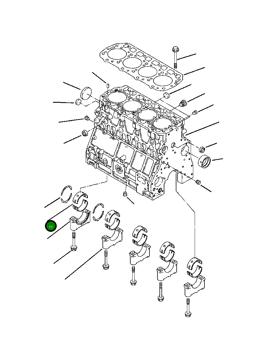 Подшипник -0,25 мм YM12390002870 Komatsu