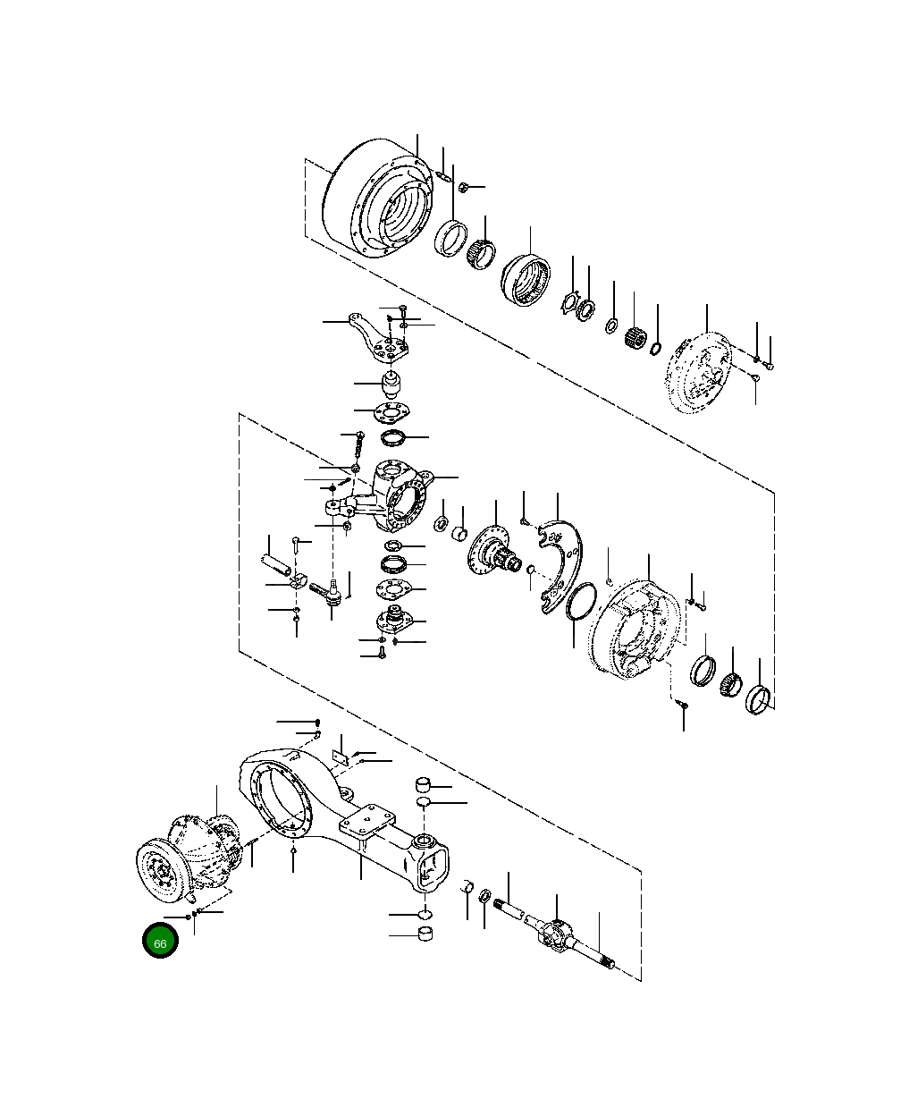 Гайка шестигранная 69 883 Komatsu
