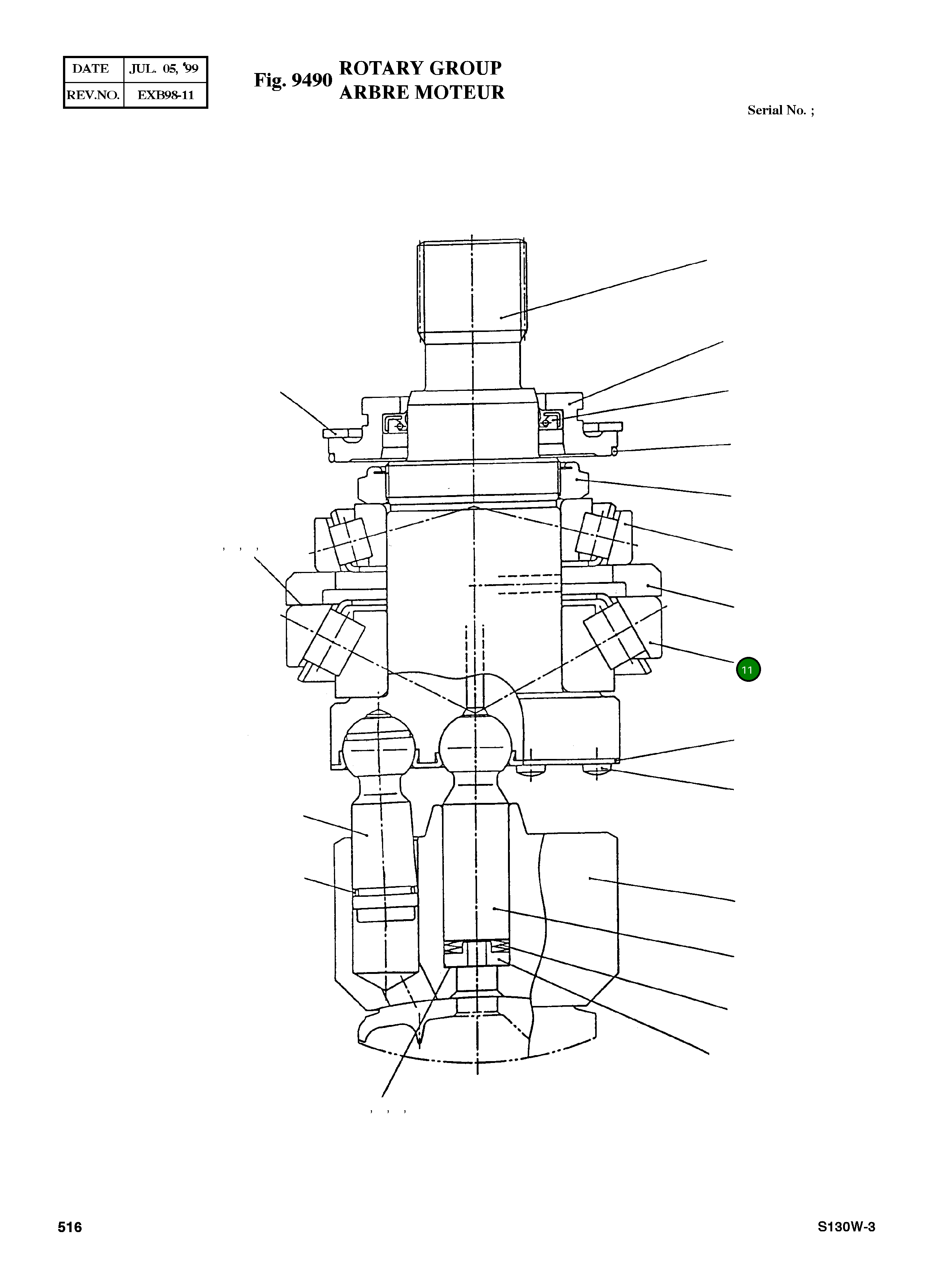 Подшипник 65×140×36 1100293006 Komatsu