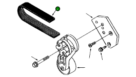 Многоручьевой ремень 1295 290 H1 Komatsu