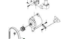 Ремень генератора 80A и вентилятора (многоручьевой) 1430 264 H1 Komatsu