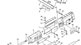 Отвал, левый 238-870-6520 Komatsu