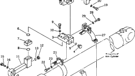 Трубка 208-62-34791 Komatsu