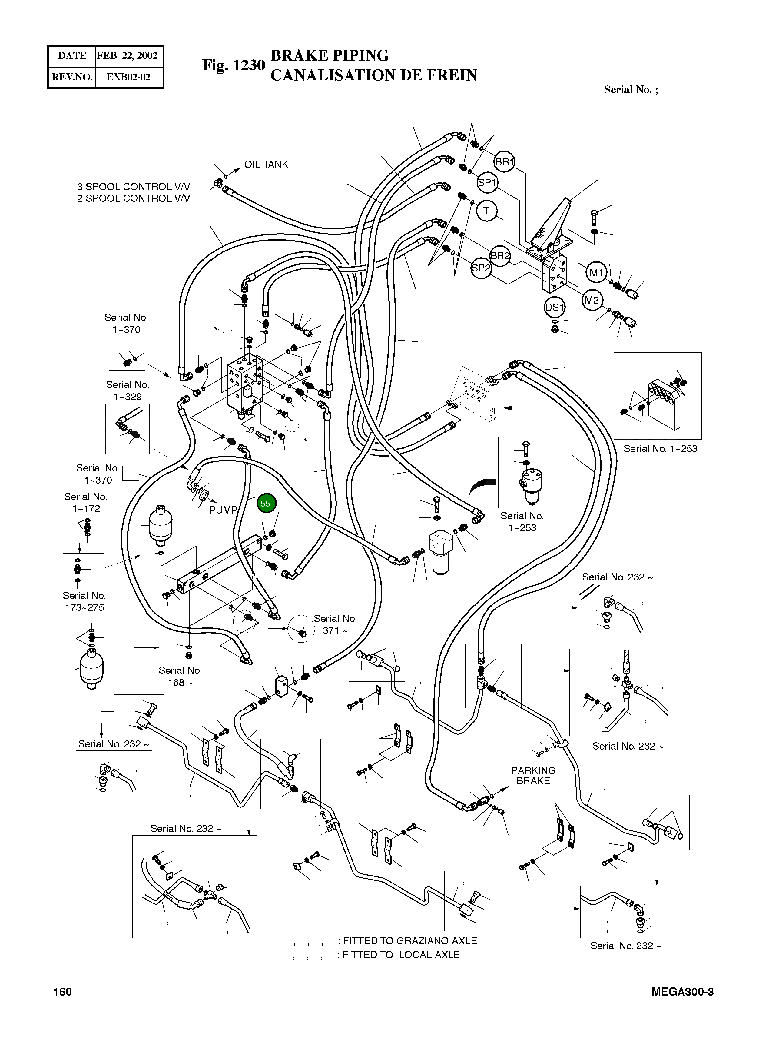 Шланг PF3/8-750L 2184-1096D84 Komatsu