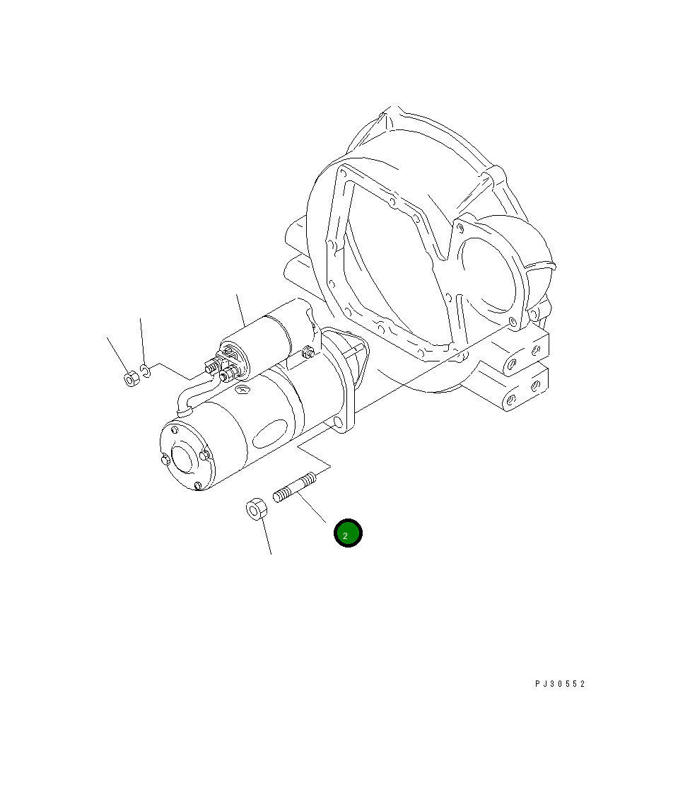 Шпилька YM26216-120252 Komatsu