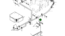 Прижимная штанга шланга 1435 077 H1 Komatsu