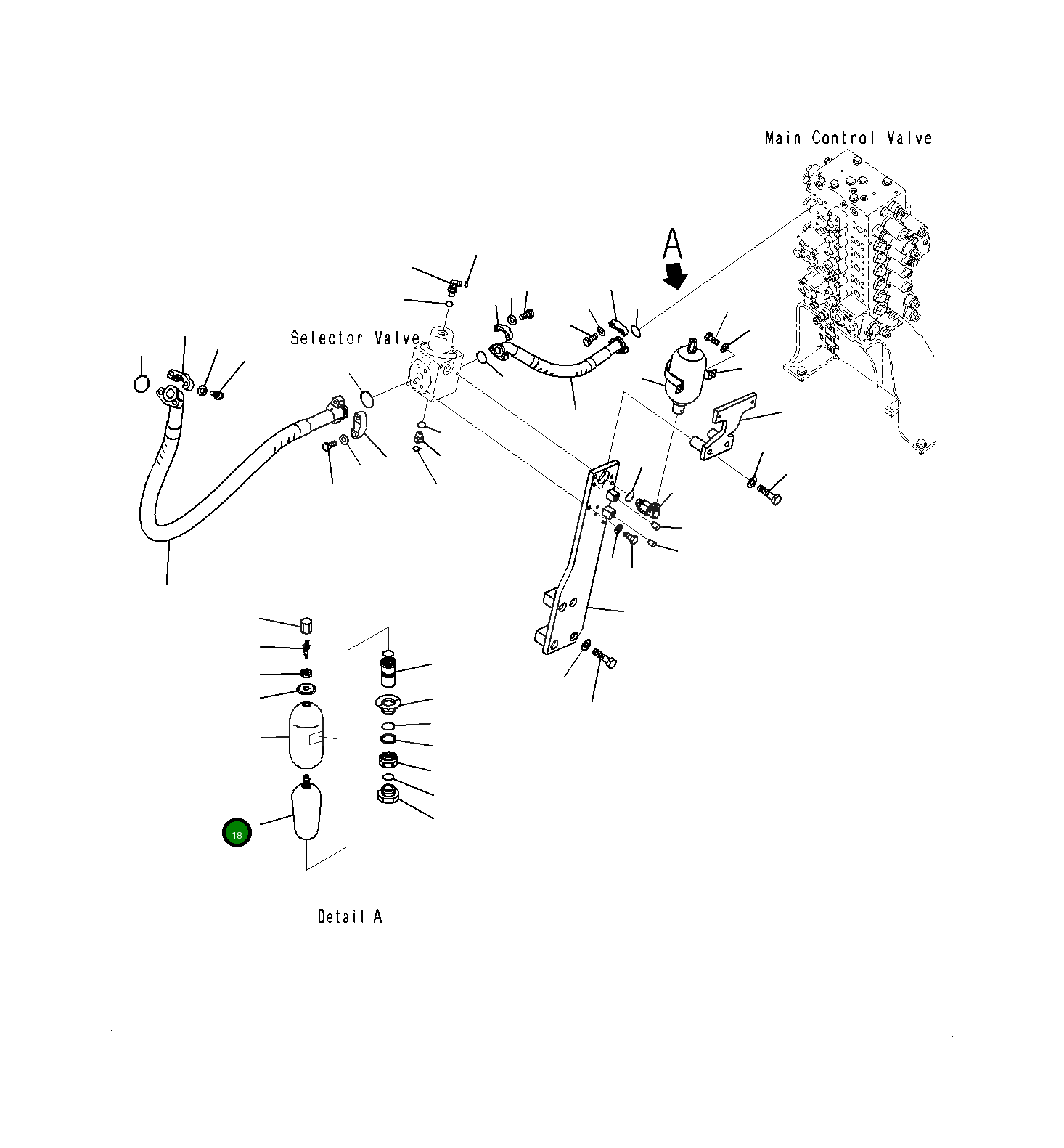 Штуцер прокачки NFEB3026-A1 Komatsu