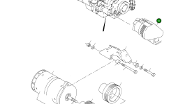 Защитный ремень генератора 930 594 40 Komatsu