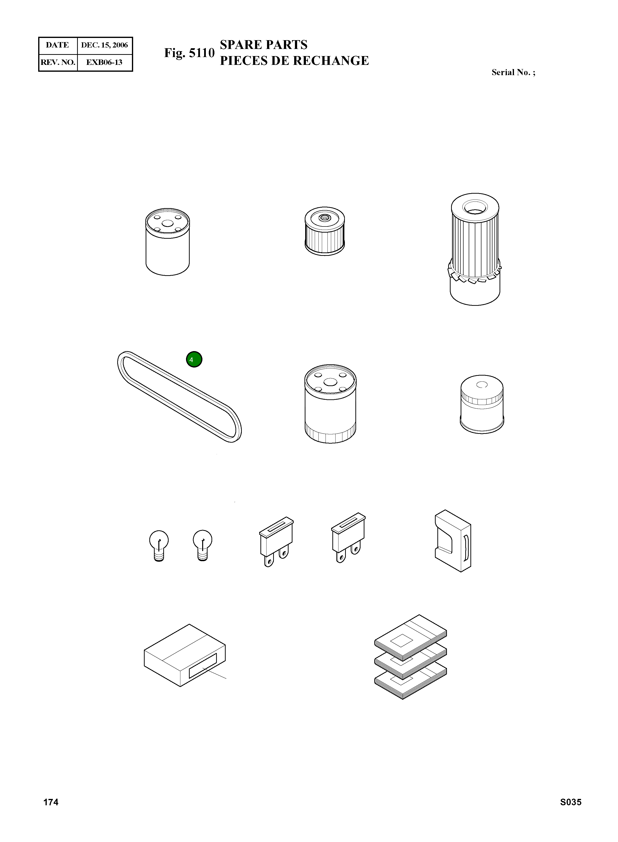 Ремень вентилятора охлаждения L=836 2106-1021D23 Komatsu