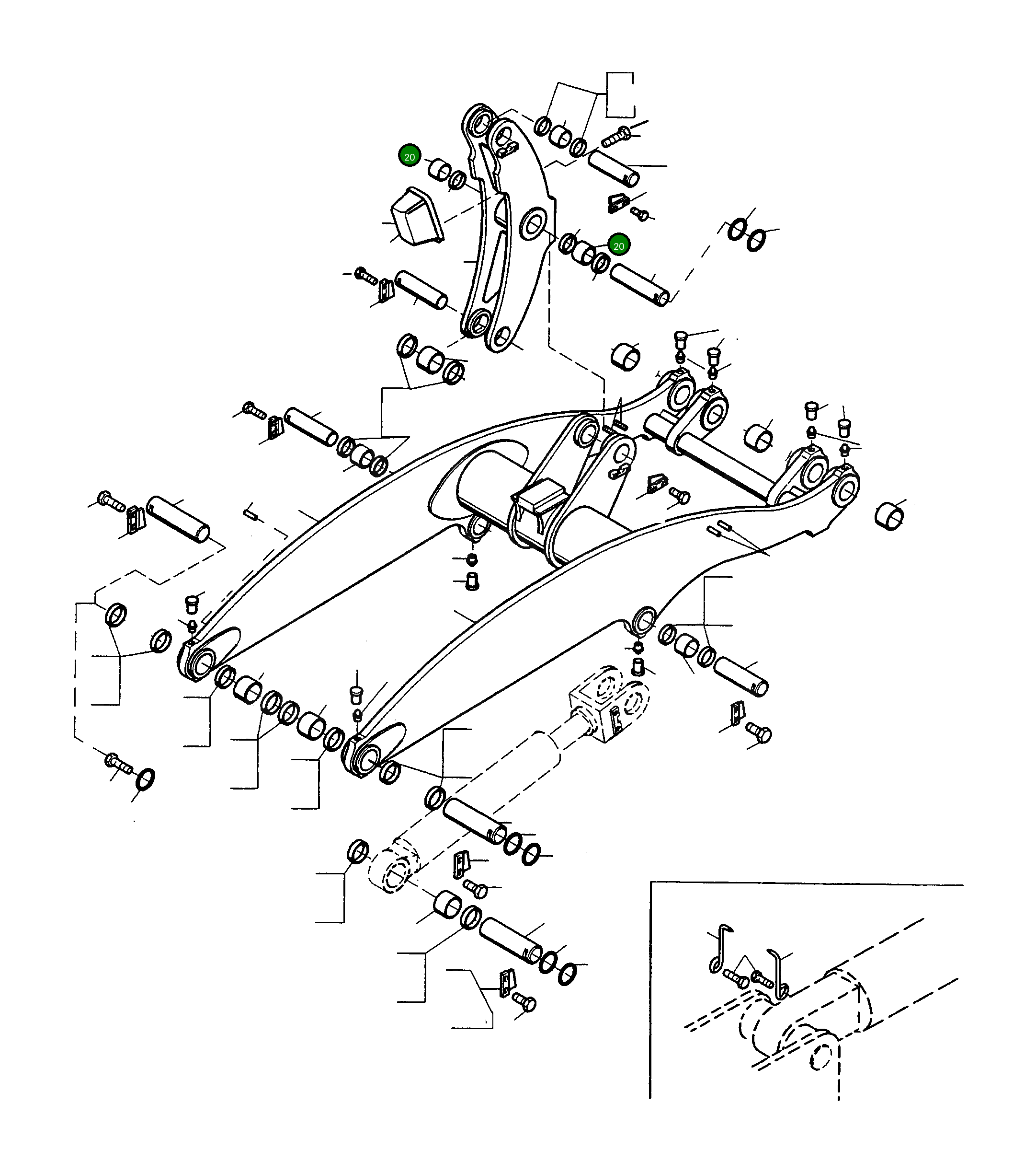 Втулка 4227340M1 Komatsu