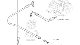 Шланг PF1/2-1100 2184-1036D154 Komatsu