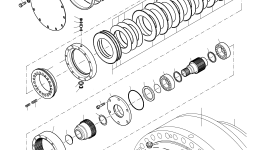 Полный комплект подшипников (без подшипников планетарного водила) 796 513 73 Komatsu