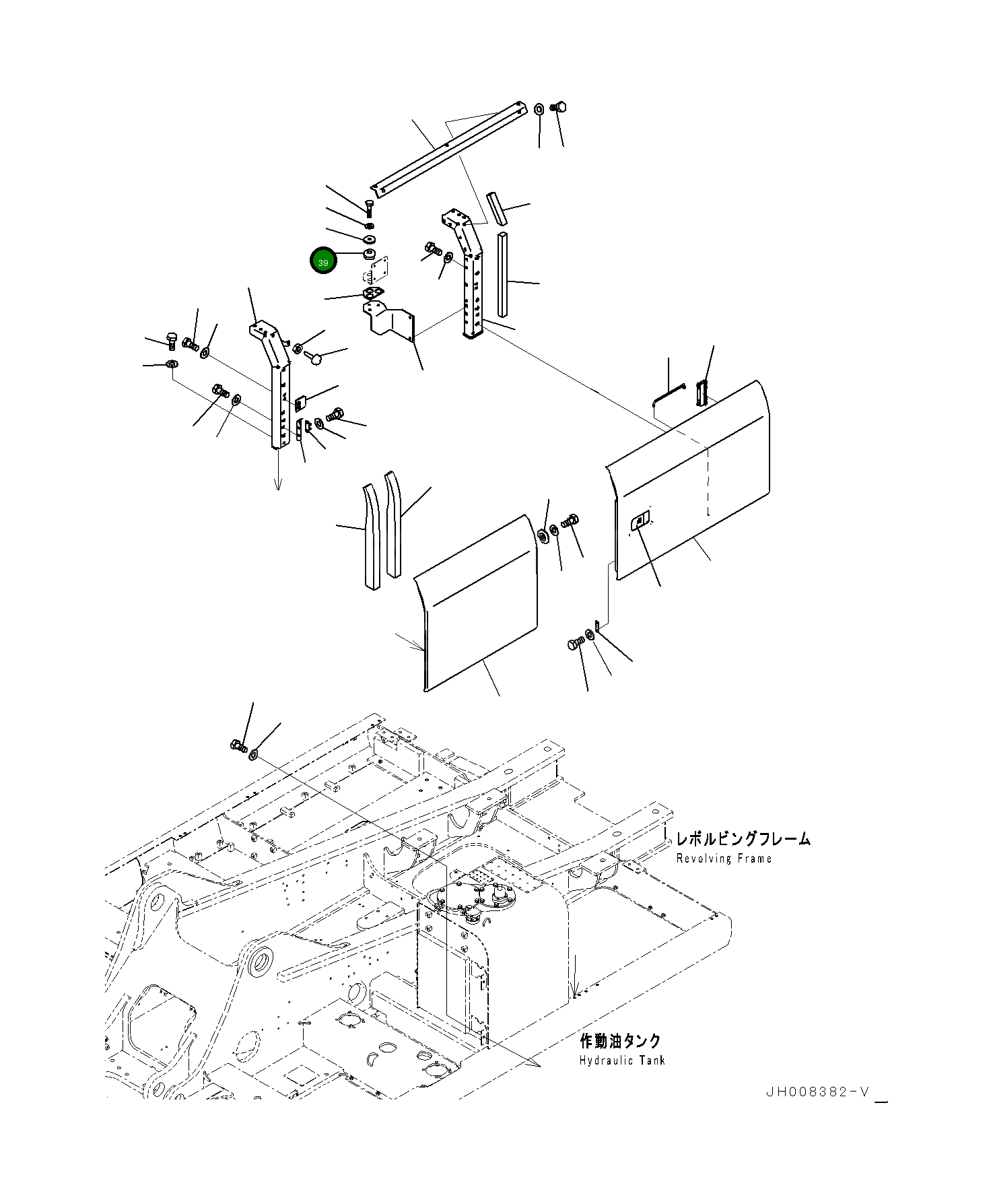Втулка 2A7-54-23140 Komatsu