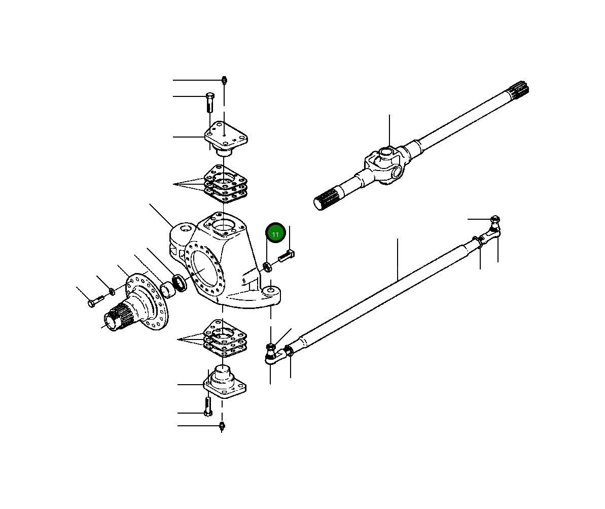 Гайка 132 787 H1 Komatsu