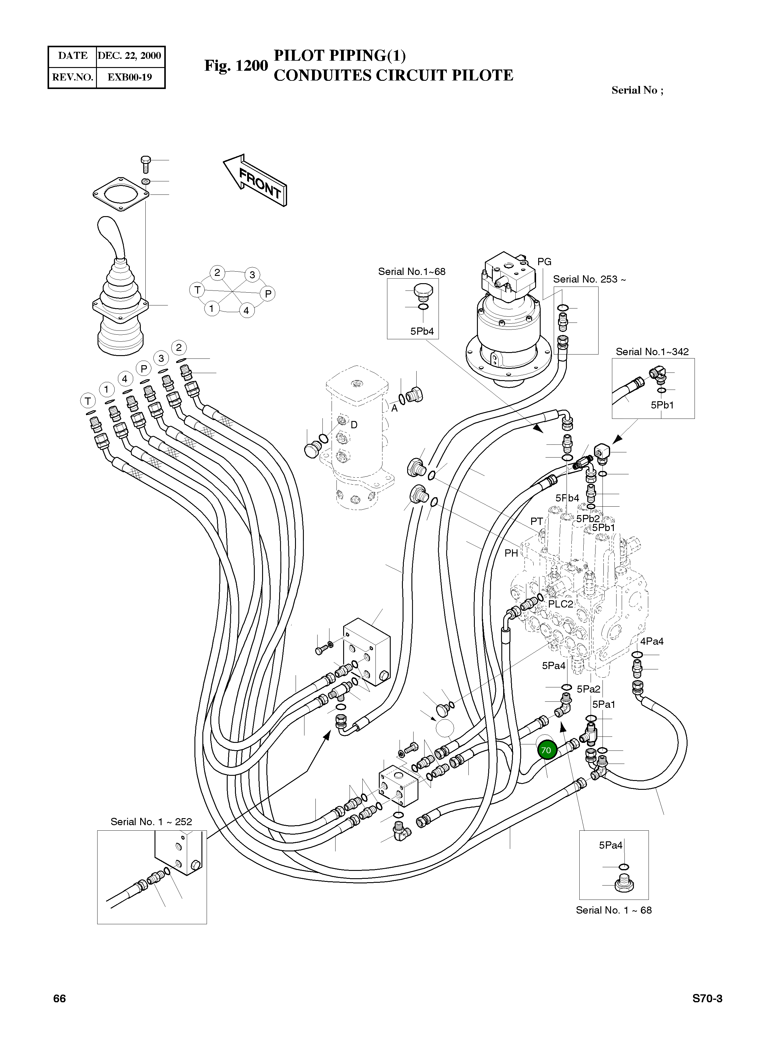 Шланг PF1/4-1800L 2184-1046D149 Komatsu